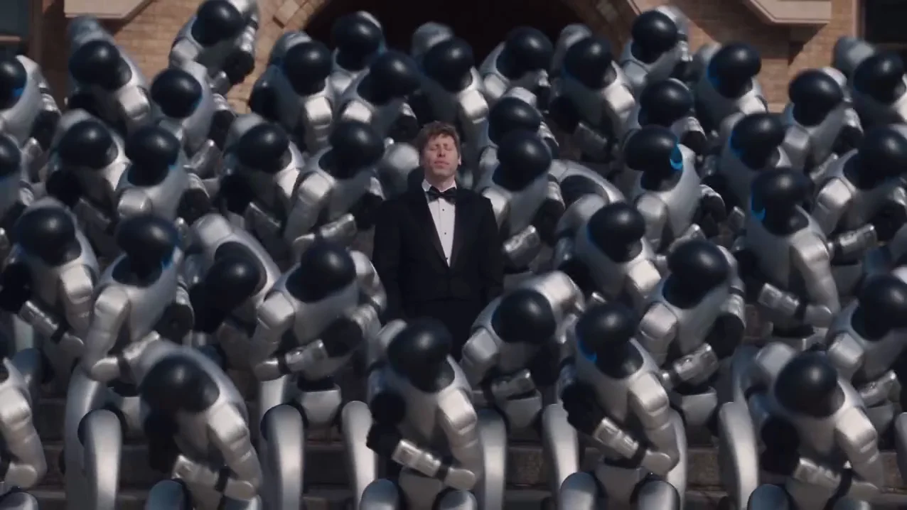 A robot crowd reimagines the synchronized STORM II performance