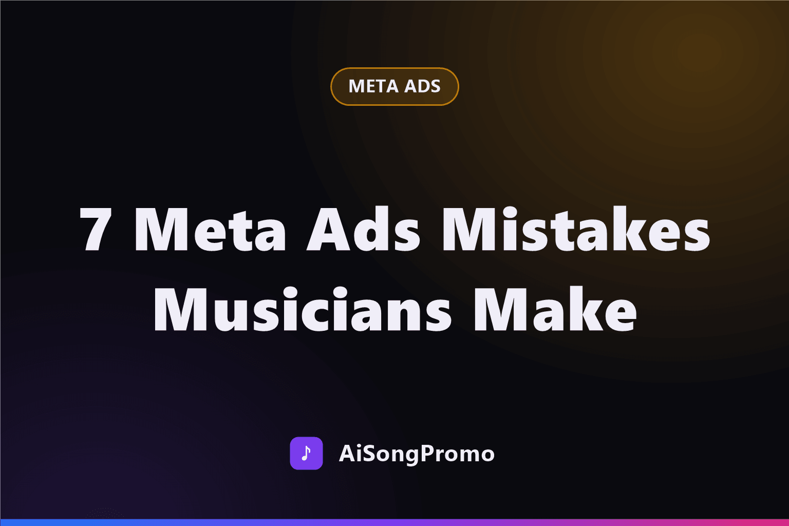 Editorial illustration for “7 Meta Ads Mistakes Musicians Make When Promoting a Song”