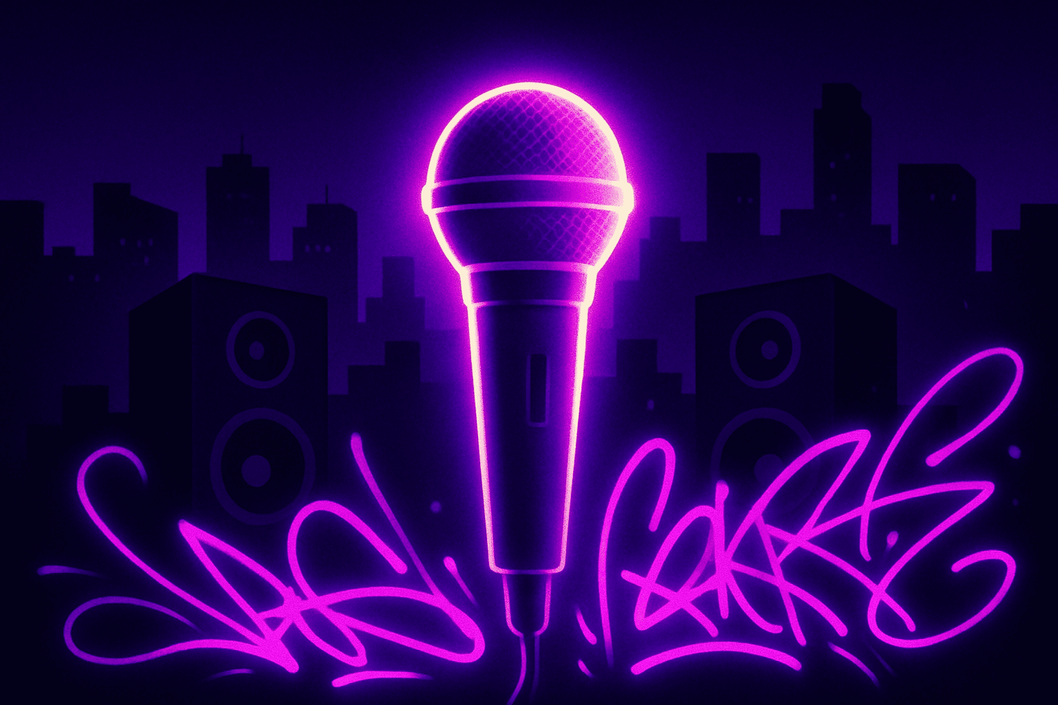 Editorial illustration for “TikTok Promotion for Rappers: The Genre Playbook That Works”